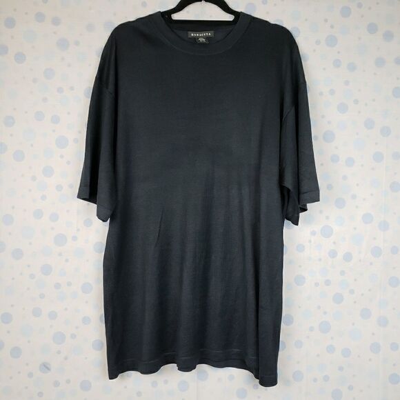 Baracuta black silk short sleeve shirt - Picture 1 of 3